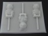 518sp Honey Bear 4 Inch Tall Chocolate or Hard Candy Lollipop Mold